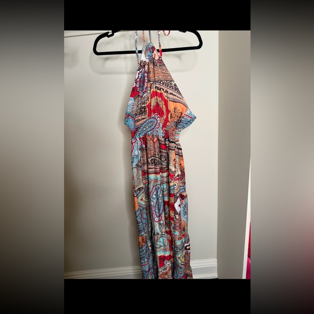 Colorful Paisley Maxi Dress